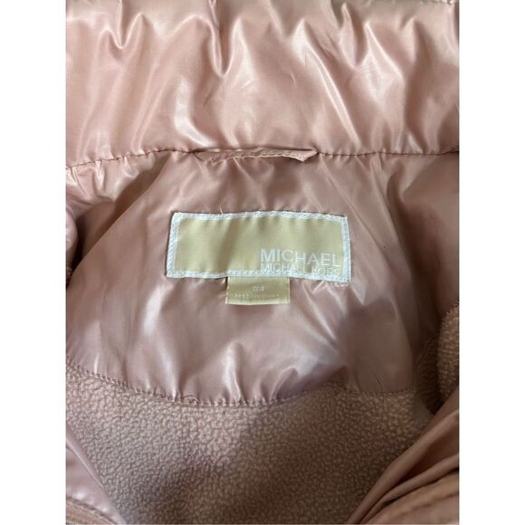 MICHAEL KORS Rose Gold  Stadium Length Puffer Jacket 7/8 - Picture 6 of 6